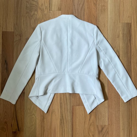 banana republic - white fitted blazer - women's size 10P - Picture 5 of 5